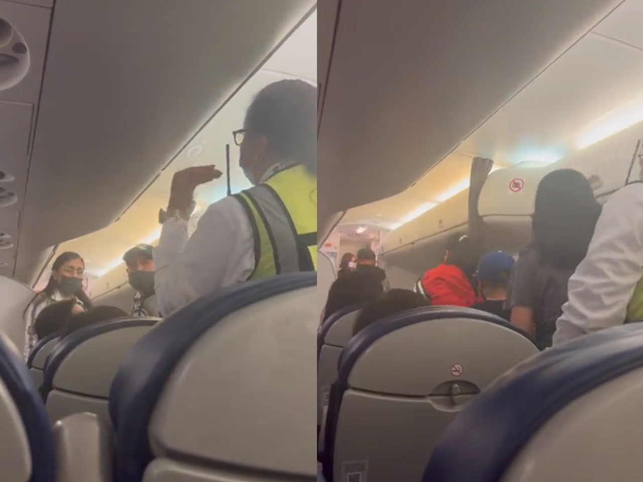 El video fue subido a las redes sociales, donde los pasajeros del vuelo CDMX-Oaxaca exigían saber cuál era el motivo por el que bajaban a la familia del avión El video fue subido a las redes sociales, donde los pasajeros del vuelo CDMX-Oaxaca exigían saber cuál era el motivo por el que bajaban a la familia del avión