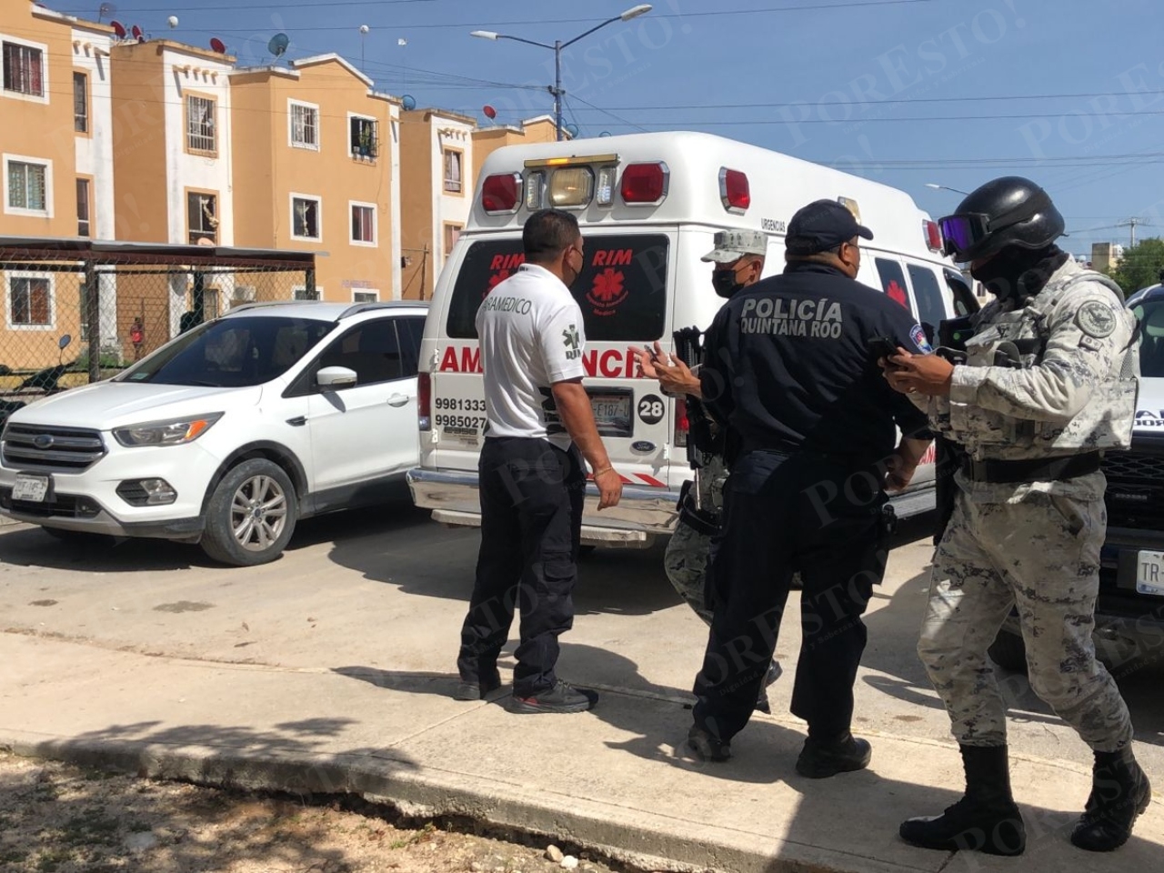 La mujer baleada en Villas Otoch Paraíso fue llevada hacia el Hospital General de Cancún La mujer baleada en Villas Otoch Paraíso fue llevada hacia el Hospital General de Cancún