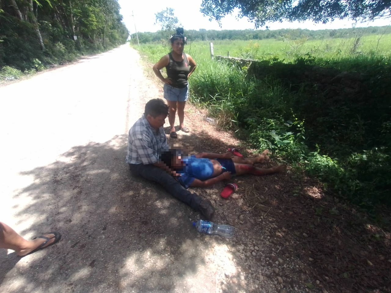 El joven resultó gravemente herido tras derrapar