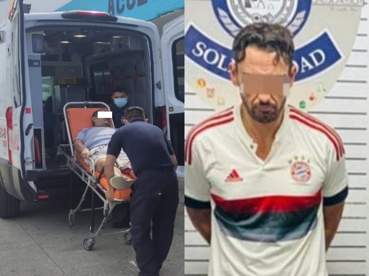 Uno de los detenidos tuvo una baja de presión, por lo que fue llevado al Hospital General de Playa del Carmen, pero al ser estabilizado y dado de alta, terminó ante la FGE Quintana Roo con su compañero