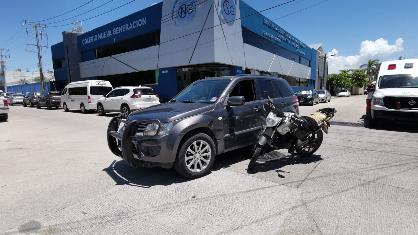 El conductor se hizo cargo de los daños