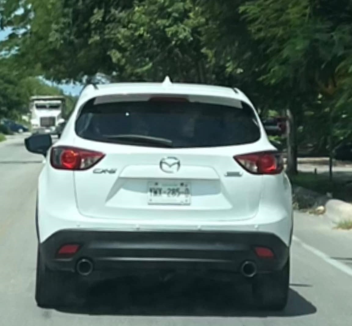 La mujer compartió la foto del automóvil que atentó contra su vida