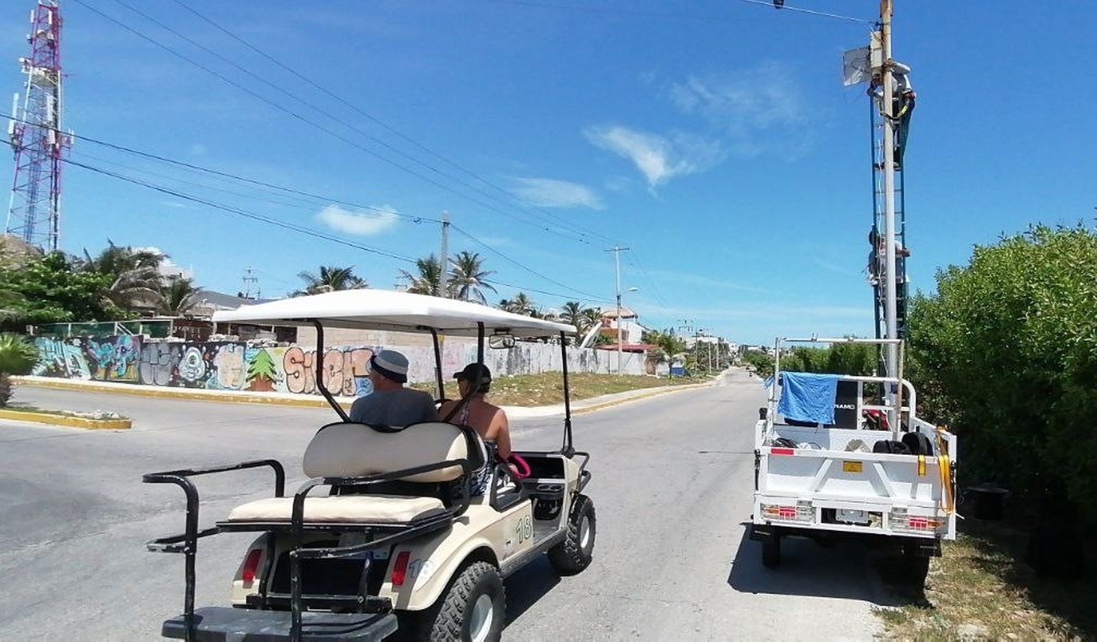 Luego de las detonaciones de arma de fuego en la colonia 'La Gloria' en Isla Mujeres, el C2 hizo el cambio de cámaras con fallas en la zona