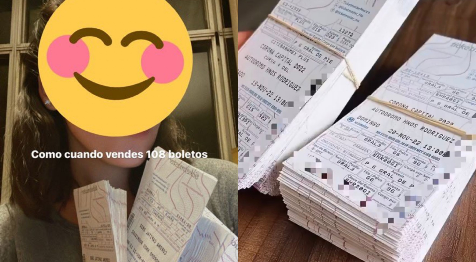 La influencer ofreció 108 boletos para el Corona Capital