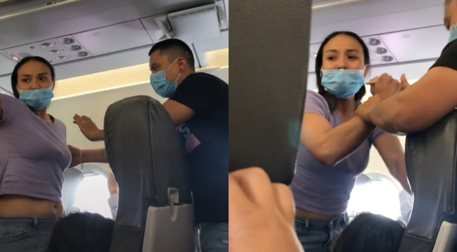 La mujer aseguraba que la estaban siguiendo; sin embargo, la usuaria señaló que sufrió un ataque de pánico antes del vuelo