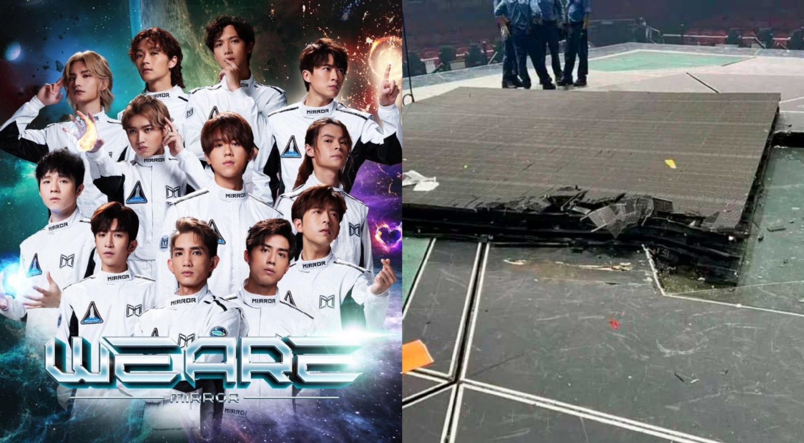 Mirror fue el grupo de Hong Kong al que le cayó una pantalla gigante en un concierto Mirror fue el grupo de Hong Kong al que le cayó una pantalla gigante en un concierto