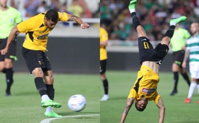 Orbelín Pineda debutó con el AEK de Atenas este viernes