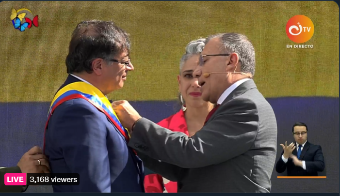 Gustavo Petro asume como nuevo presidente de Colombia
