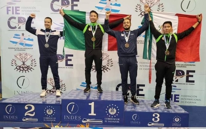 Leandro Sauri ganó el primer lugar en Espada Varónil del campeonato de Esgrima. Foto: Cortesía Leandro Sauri ganó el primer lugar en Espada Varónil del campeonato de Esgrima. Foto: Cortesía