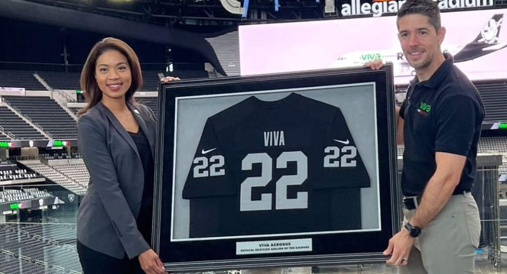 Viva Aerobus se convierte en patrocinador de Las Vegas Raiders y estará presente en la NFL