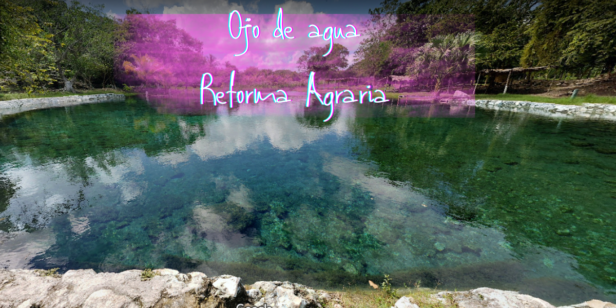 Reforma Agraria te ofrece dos aventuras en una, ruinas y agua natural de un ojo de agua. Foto: Google Maps