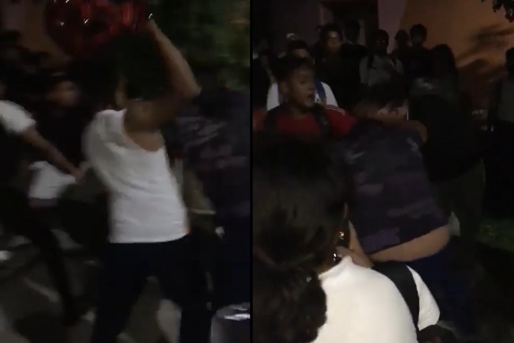 En Chetumal, una carrera de motos por alumnos de prepa termina en pelea: VIDEO
