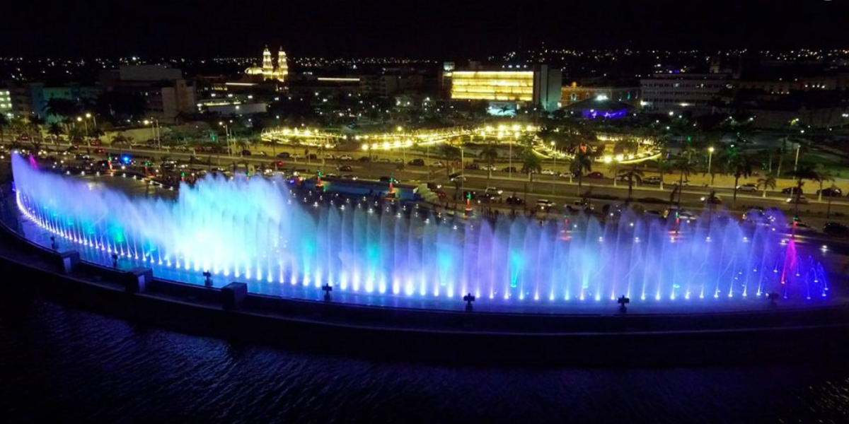 Desde las alturas el espectáculo luce majestuoso. Foto: Campechetravel