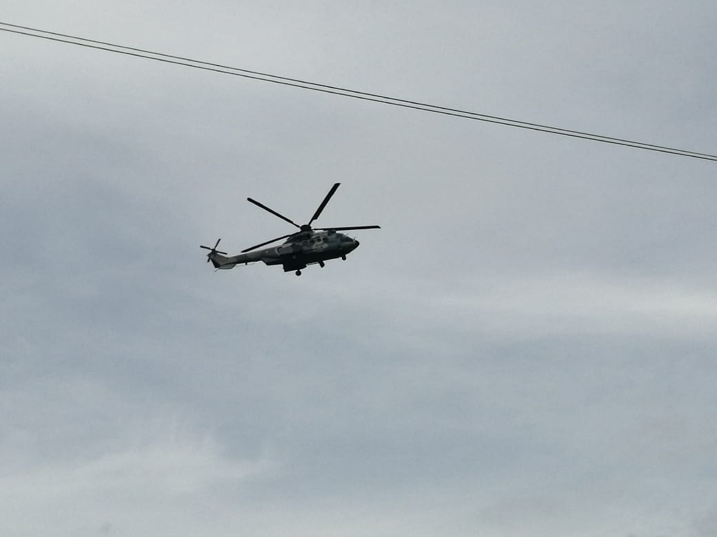 AMLO sobrevuela el Tramo 7 del Tren Maya junto a la Gobernadora de Campeche
