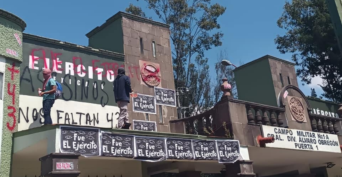 Los actos ocurren en el marco del octavo aniversario de la desaparición de los 43 normalistas de Ayotzinapa