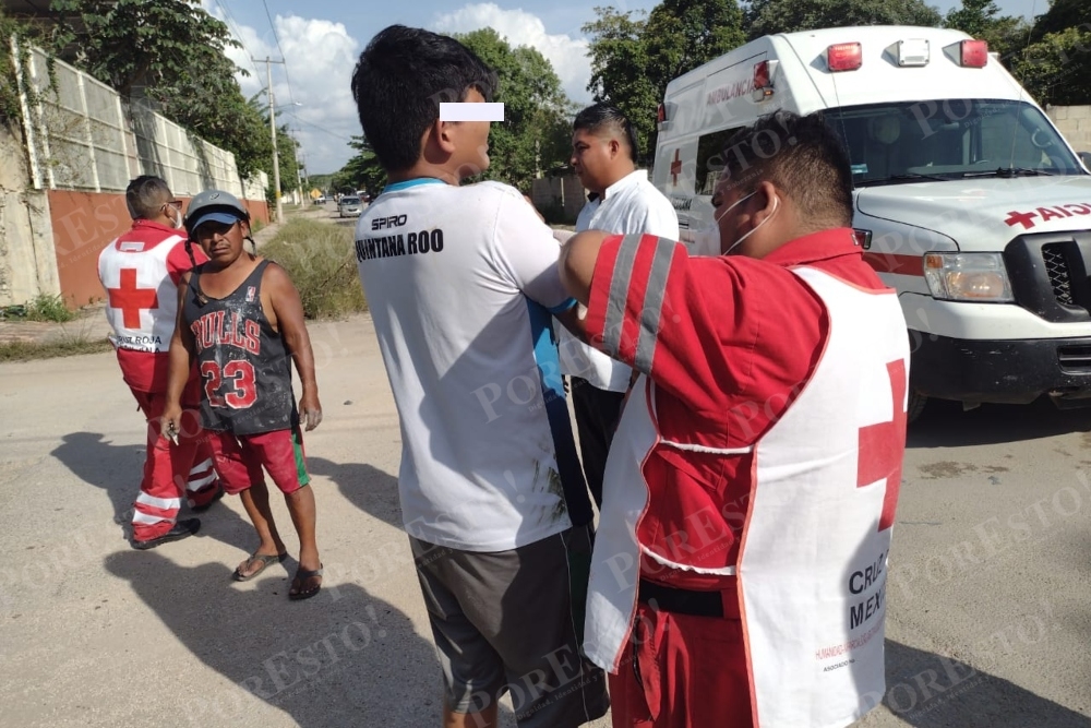 Un menor de edad fue uno de los lesionados tras el choque entre dos motocicletas en la Zona Maya de Quintana Roo Un menor de edad fue uno de los lesionados tras el choque entre dos motocicletas en la Zona Maya de Quintana Roo