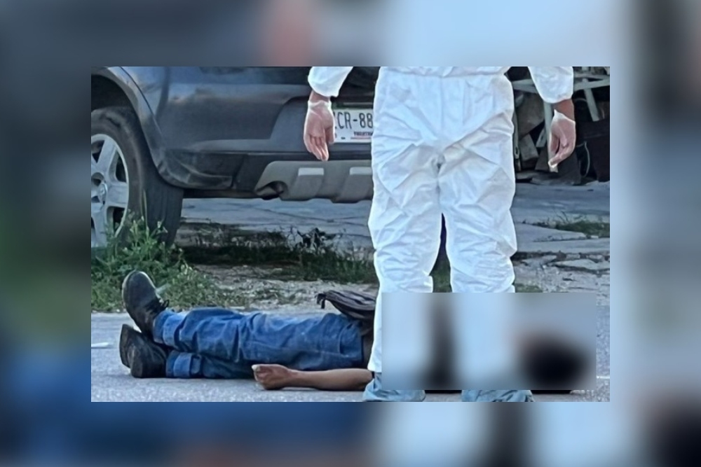 El hombre fue encontrado muerto en el cruce de las calles 163 y 52 Poniente de la Región 103 de Cancún