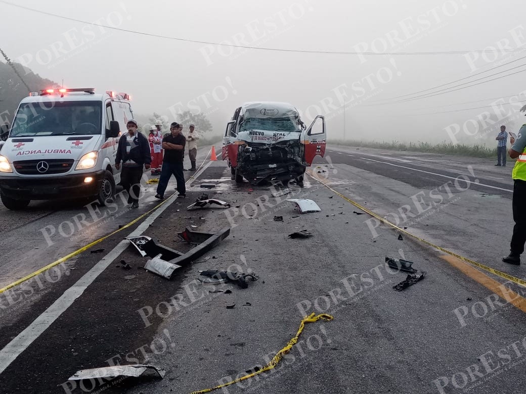 En el momento del accidente la combi no llevaba pasajeros En el momento del accidente la combi no llevaba pasajeros