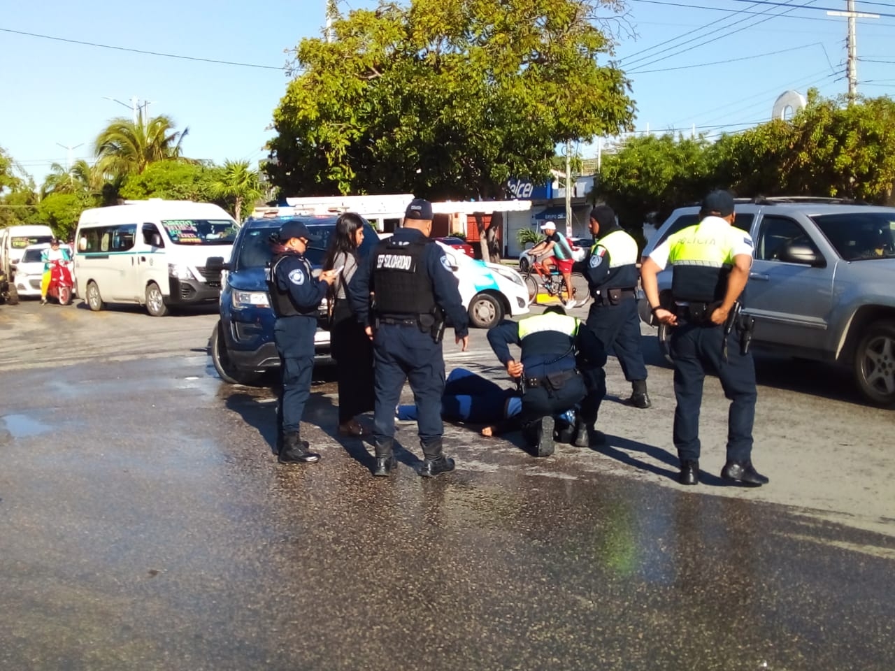 De las dos mujeres solo una resultó lesionada De las dos mujeres solo una resultó lesionada
