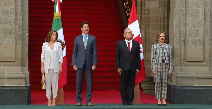 AMLO y Trudeau se reúnen en México