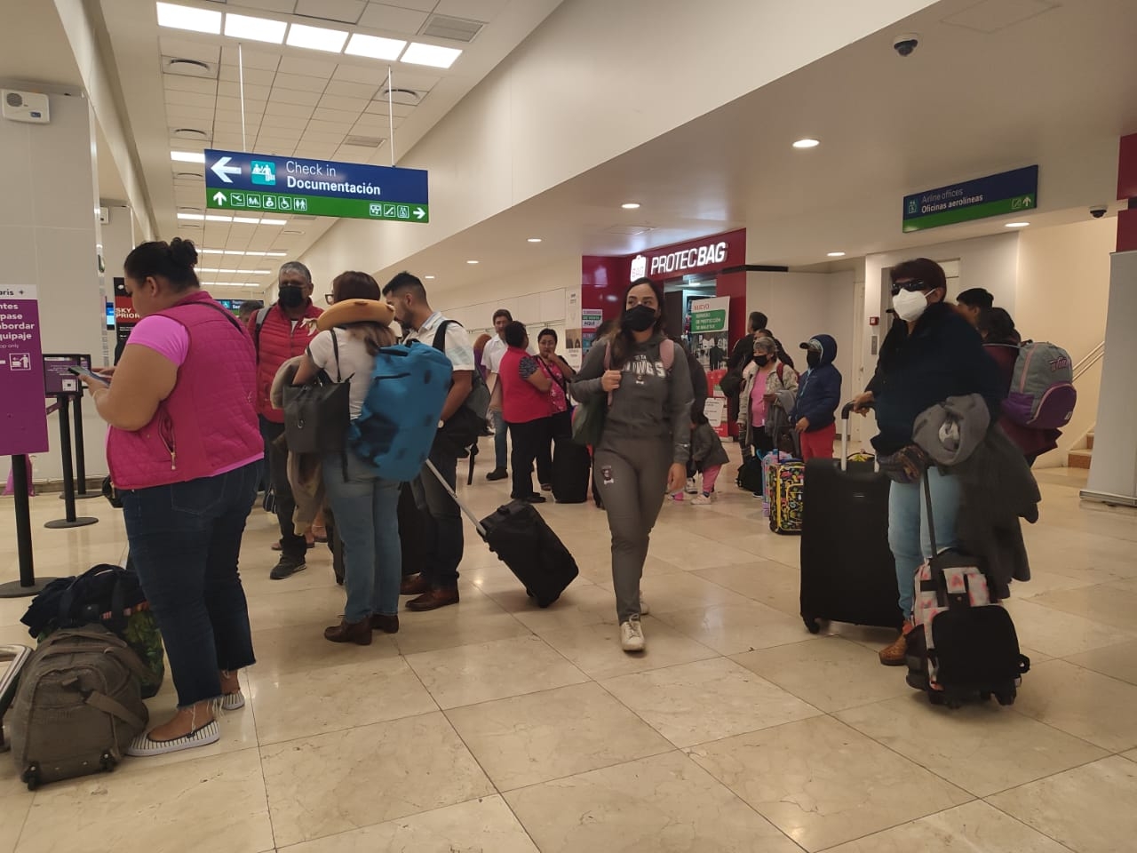 Trece vuelos resultaron afectados en el aeropuerto de Mérida