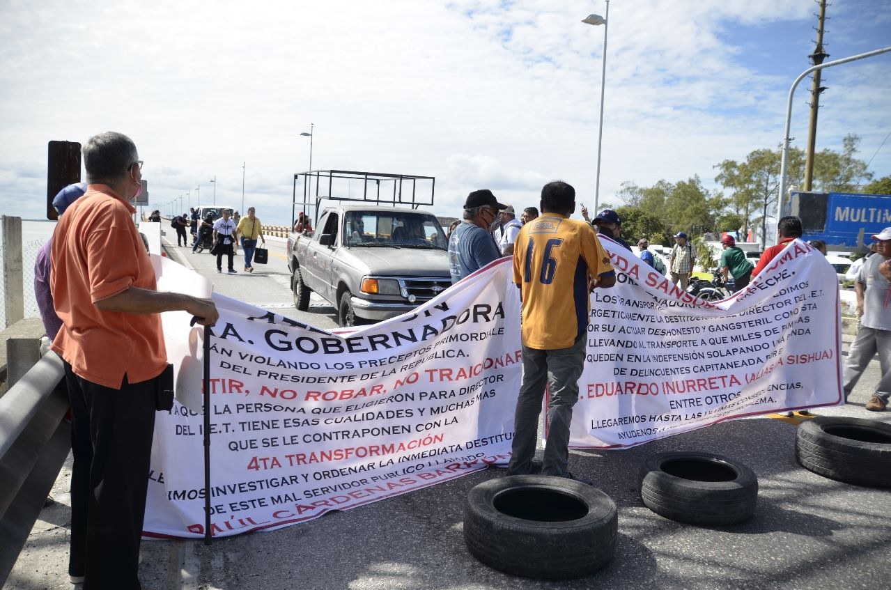 Los bloqueos que podrían darse este jueves 12 de enero son en Calkini, Escarcega y del Ciudad del Carmen