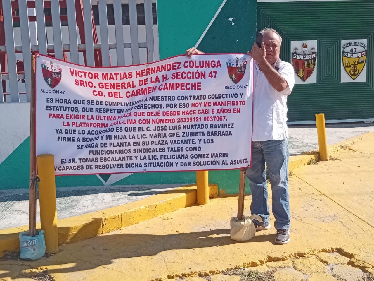 El jubilado exige que se respeten los estatutos del sindicato para ceder su plaza a su hija