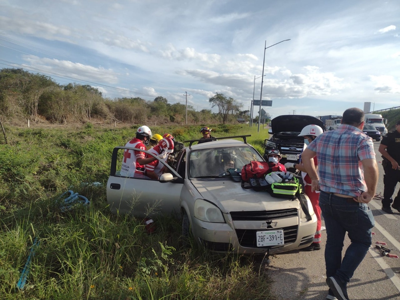 El accidente se registró cerca de las tres y media de este lunes cerca del Foro GNP