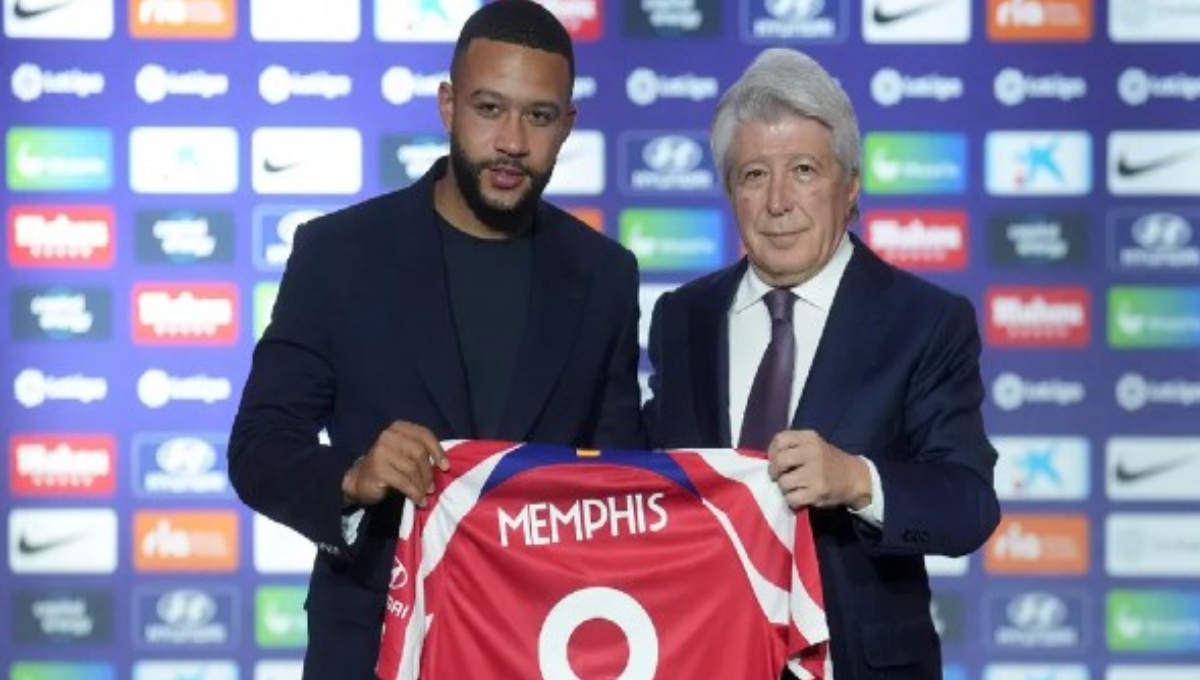 Memphis Depay se mostró alegre a su llegada a uno de los mejores clubes de España Memphis Depay se mostró alegre a su llegada a uno de los mejores clubes de España