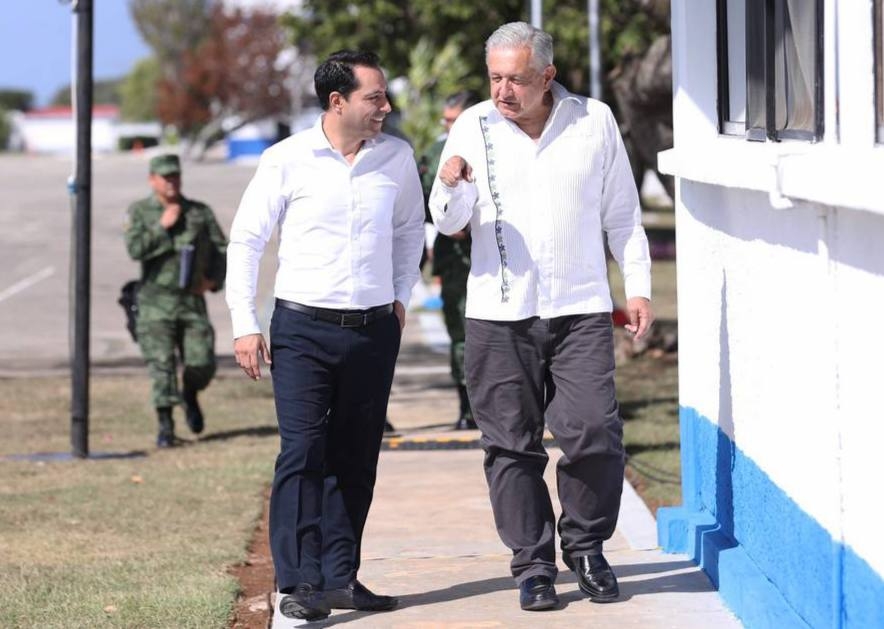 En su segunda reunión en lo que va del año, el presidente de México y el gobernador de Yucatán supervisaron avances en los proyectos realizados en el estado