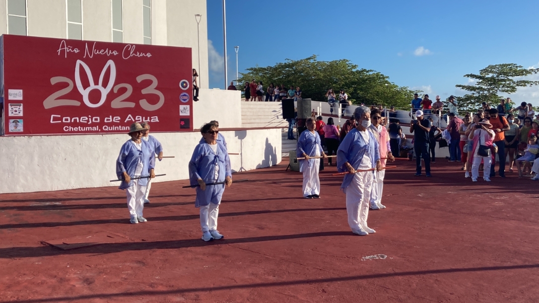 El evento se realizó en los bajos del Monumento al Mestizaje en el Boulevard Bahía de Chetumal