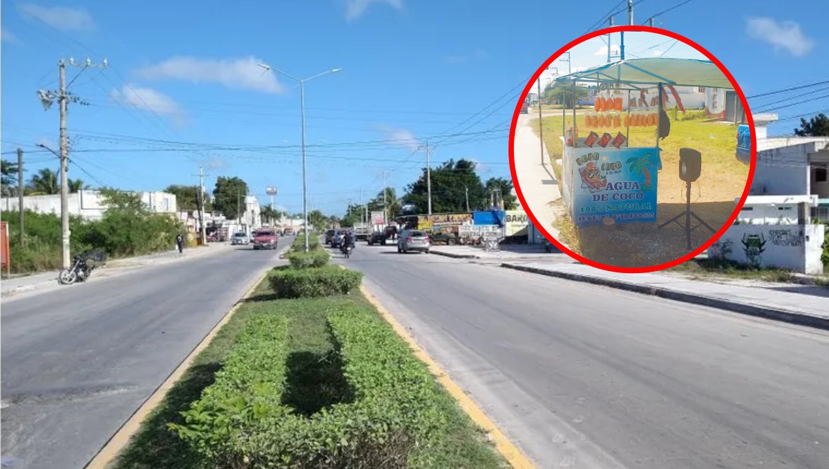 El puesto se encontraba frente de la maquiladora desde hace años