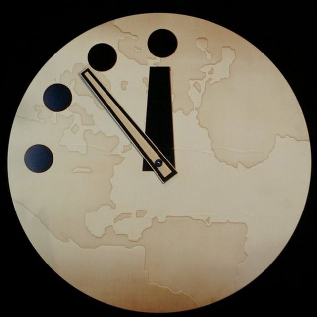 El apocalipsis está cerca de acuerdo al reloj del fin del mundo El apocalipsis está cerca de acuerdo al reloj del fin del mundo