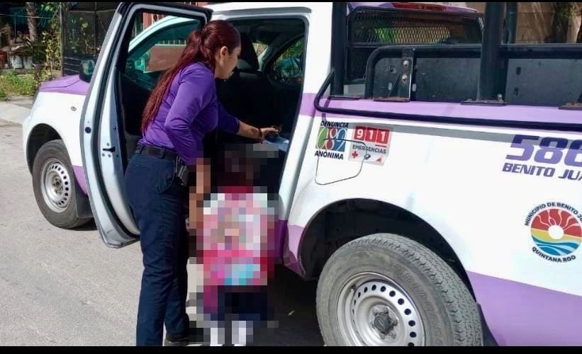 Rescatan a menor de sus padres en Cancún; era víctima de maltrato infantil