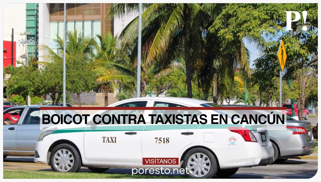 La actividad de transporte hacia el Aeropuerto Internacional de Cancún continua como en una jornada normal