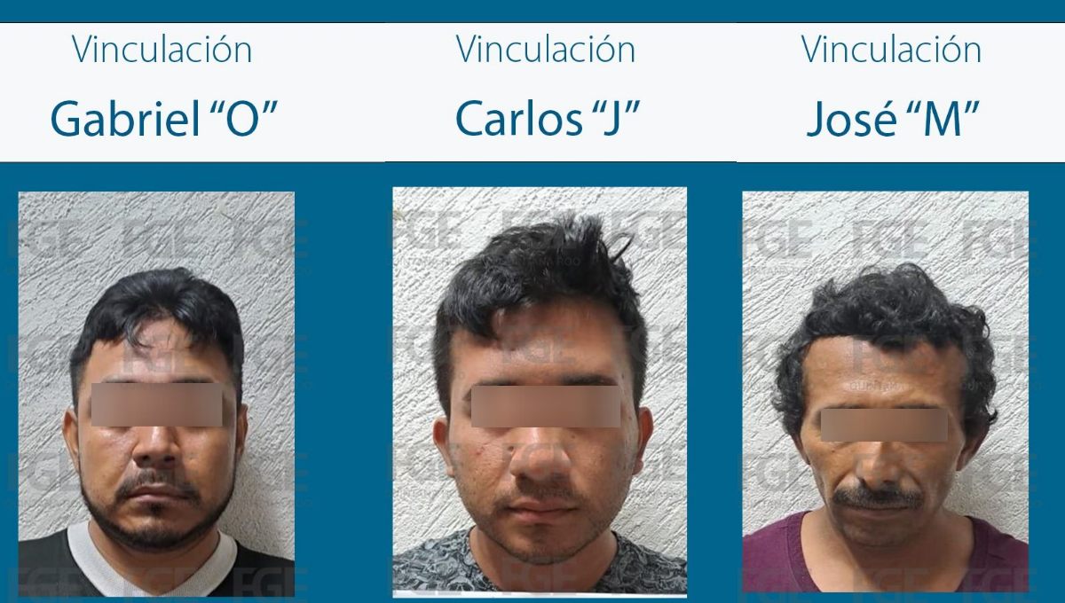 Fueron identificados como Gerardo “O”, Carlos “J” y José “M” Fueron identificados como Gerardo “O”, Carlos “J” y José “M”