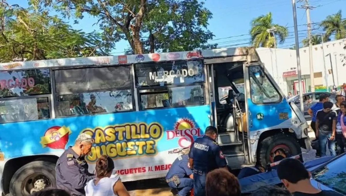 El chofer de la unidad argumentó que no vio a la víctima