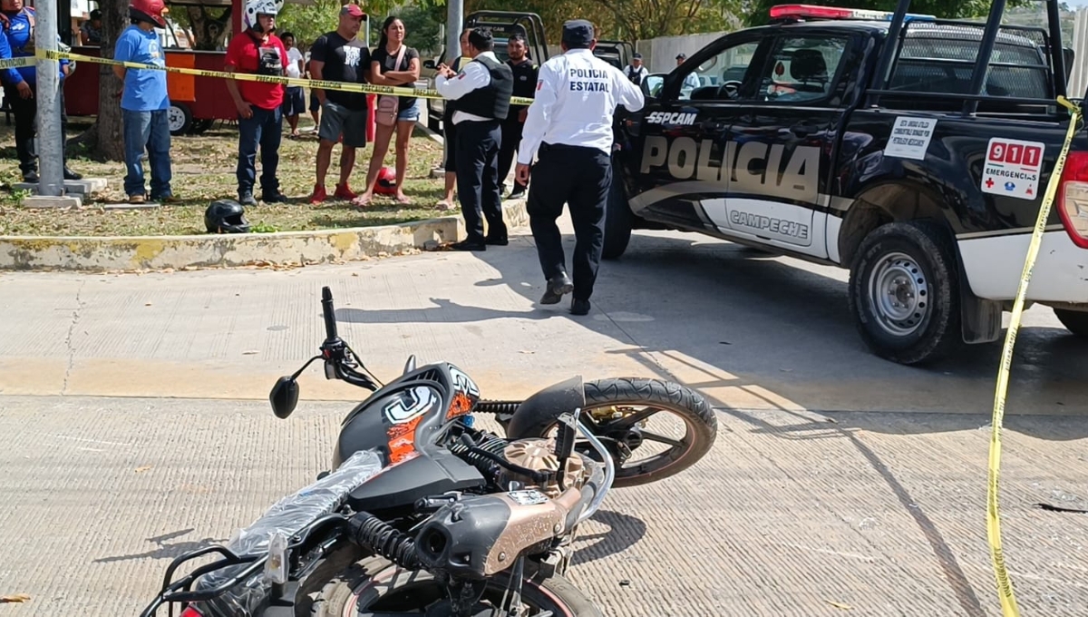 Dos lesionados fue el resultado del choque entre dos motocicletas en Campeche Dos lesionados fue el resultado del choque entre dos motocicletas en Campeche