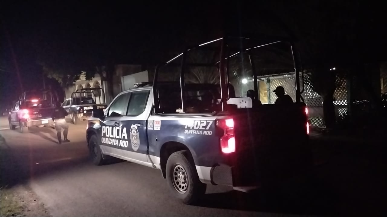 Varias unidades de la Policía Municipal y de la Guardia Nacional acudieron tras el incidente en Felipe Carrillo Puerto Varias unidades de la Policía Municipal y de la Guardia Nacional acudieron tras el incidente en Felipe Carrillo Puerto