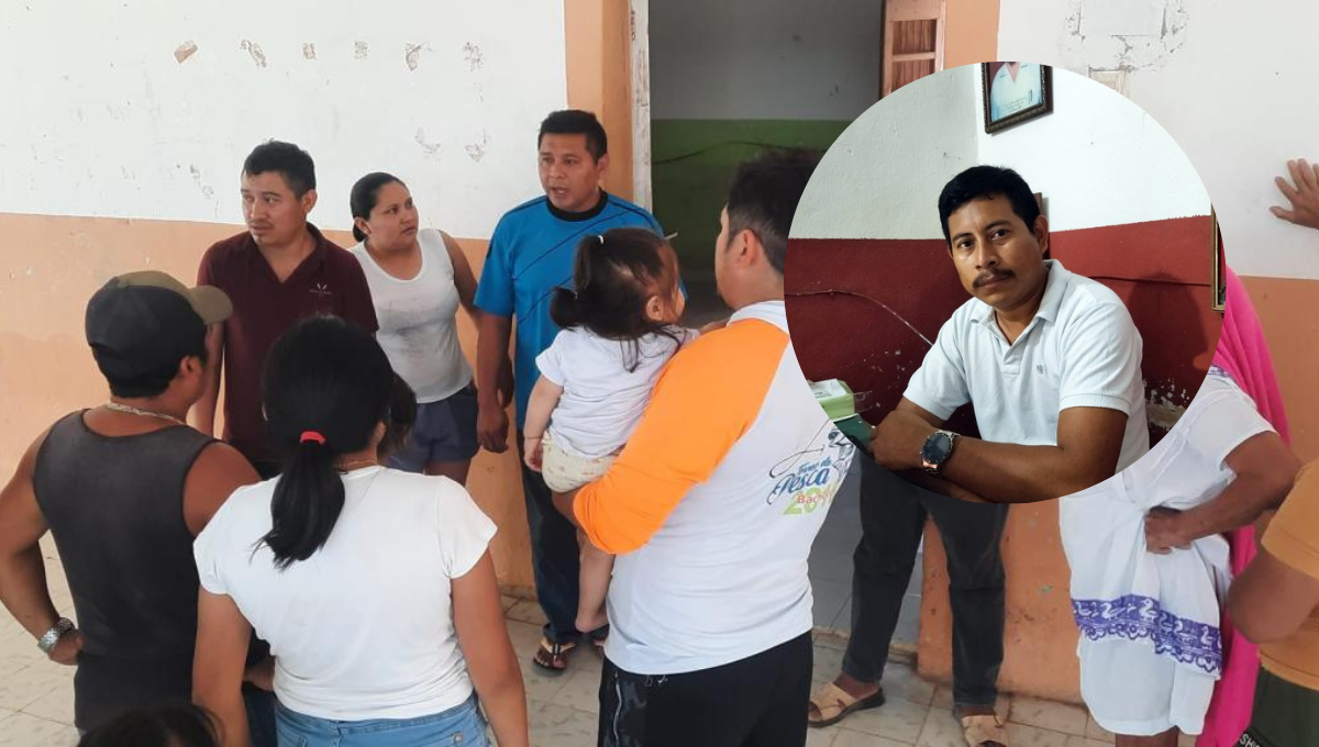 Pobladores han tomado la sede del comisariado en espera de la presencia del alcalde de Hocabá Pobladores han tomado la sede del comisariado en espera de la presencia del alcalde de Hocabá
