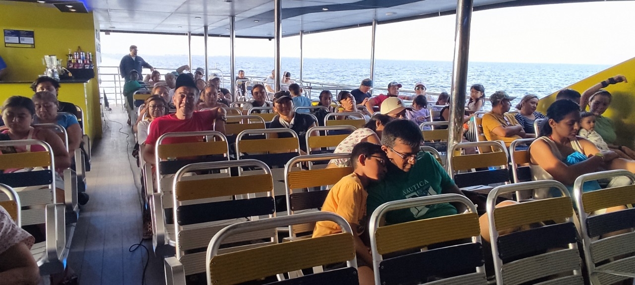Los hoteles estuvieron llenos y hubo mucha gente que estuvo en sus vacaciones en Playa del Carmen