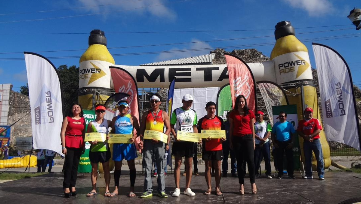 El recorrido, que reunía atletas locales e internacionales, abarcaba Tecoh, Cuzamá, Homún y Acanceh