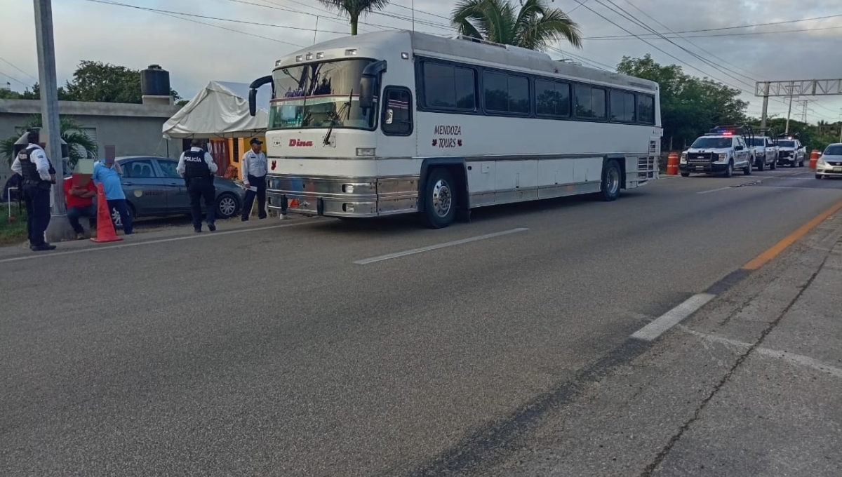 La semana pasada, en Champotón fueron asegurados 49 migrantes