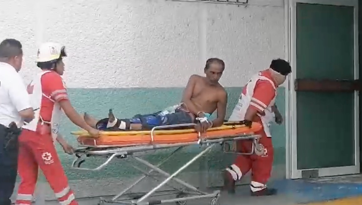 El hombre intentó asaltar un local de pollos asados con un machete