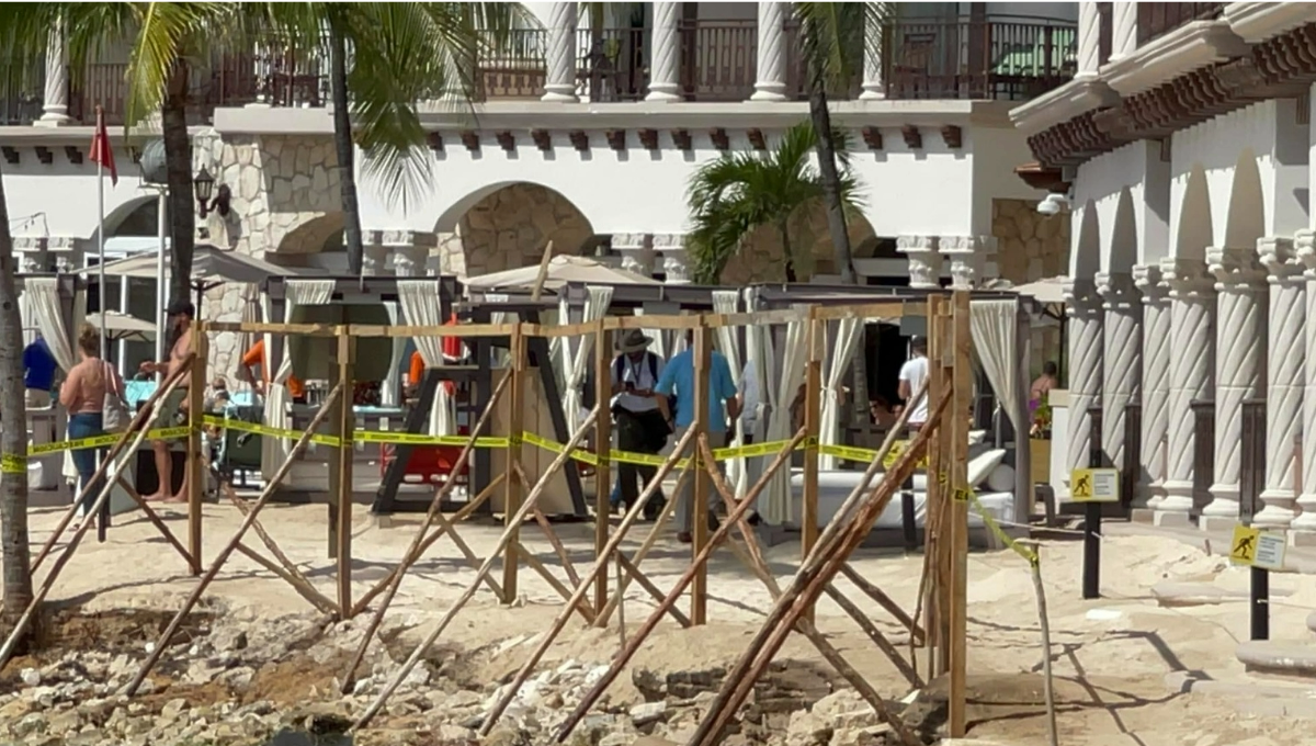 Los trabajados realizados provocaron erosión en los arenales, por lo que el 10 de noviembre de 2022 fueron colocados dos sellos de clausura