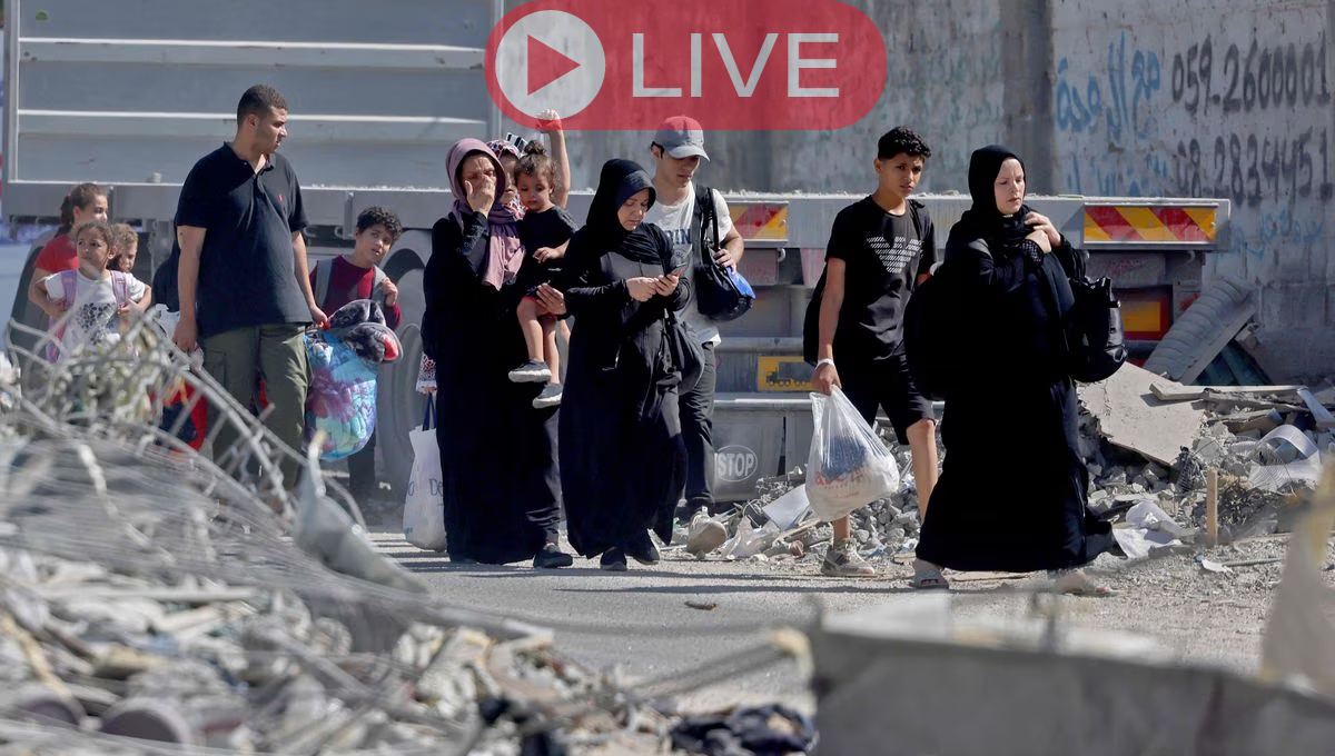 Palestino saliendo de Gaza. Foto: Especial