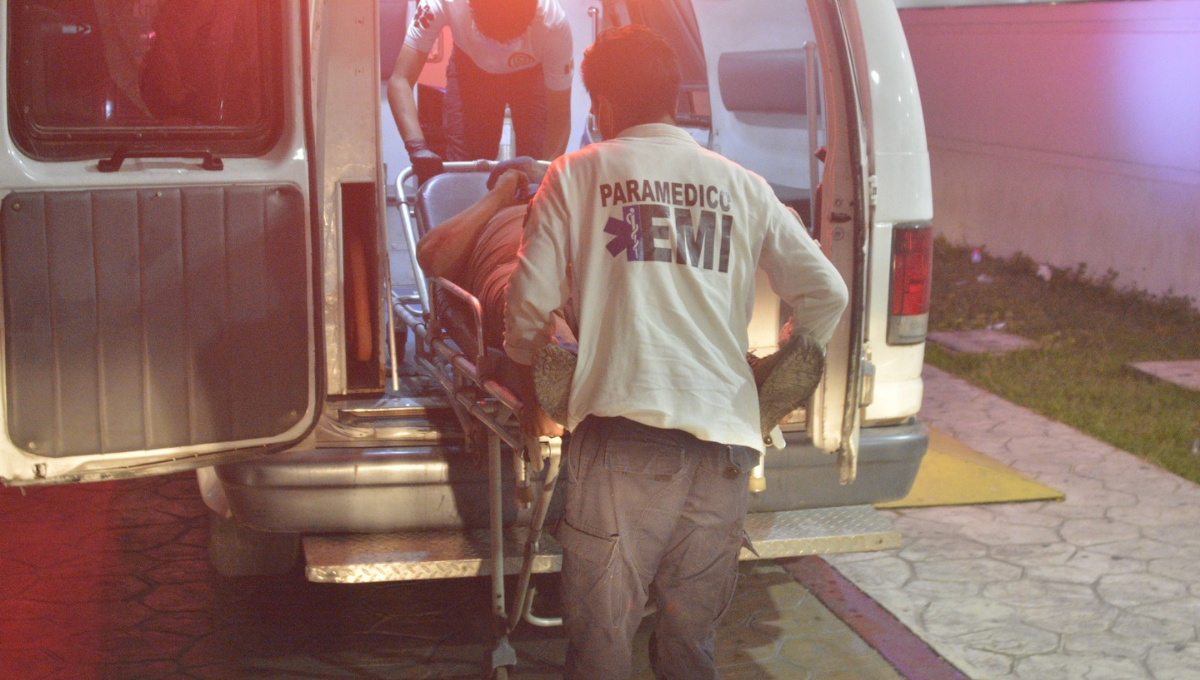 El herido fue trasladado al Hospital Jesús Kumate Rodríguez