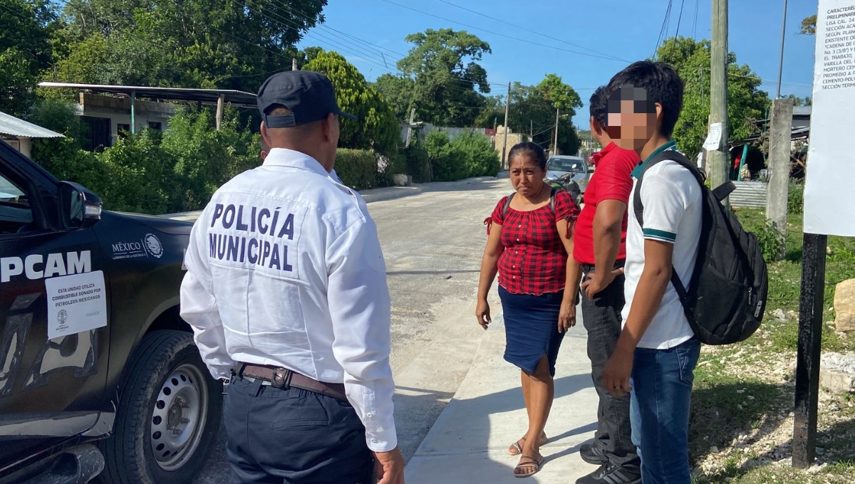 Al lugar llegaron elementos de la Dirección de Seguridad Pública, que implementaron un operativo de búsqueda