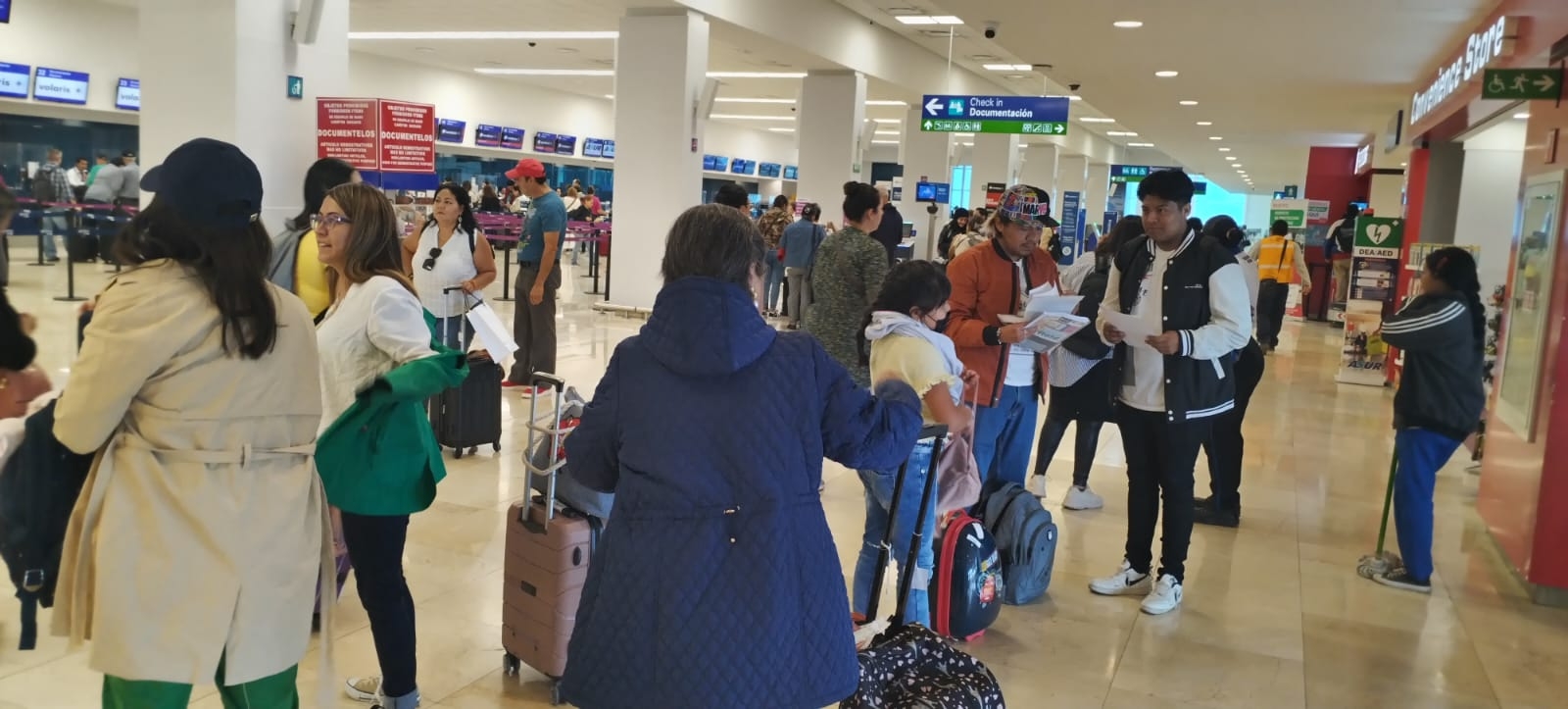 Se registra gran movilización de pasajeros en el aeropuerto de Mérida Se registra gran movilización de pasajeros en el aeropuerto de Mérida