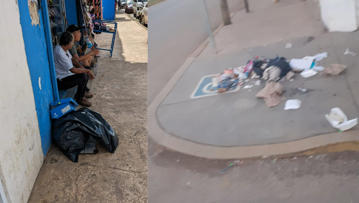 Basurta en la calle de José María Morelos
